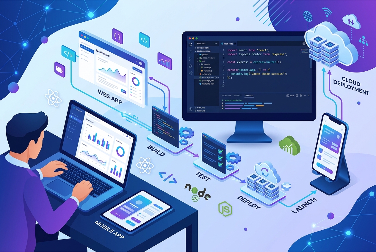 Custom web and app development