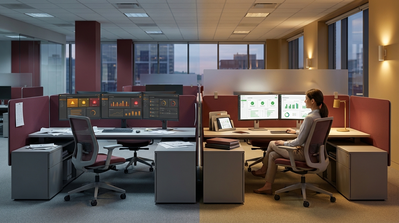 Comparison of unsupervised autonomous AI versus human-in-the-loop augmented AI workstations