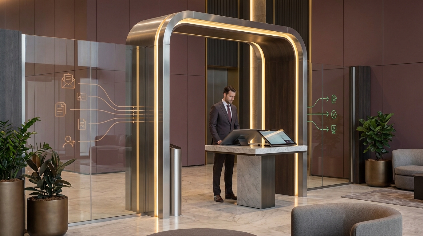 The AuthorityGate validation gateway concept — enterprise checkpoint for AI-powered change management