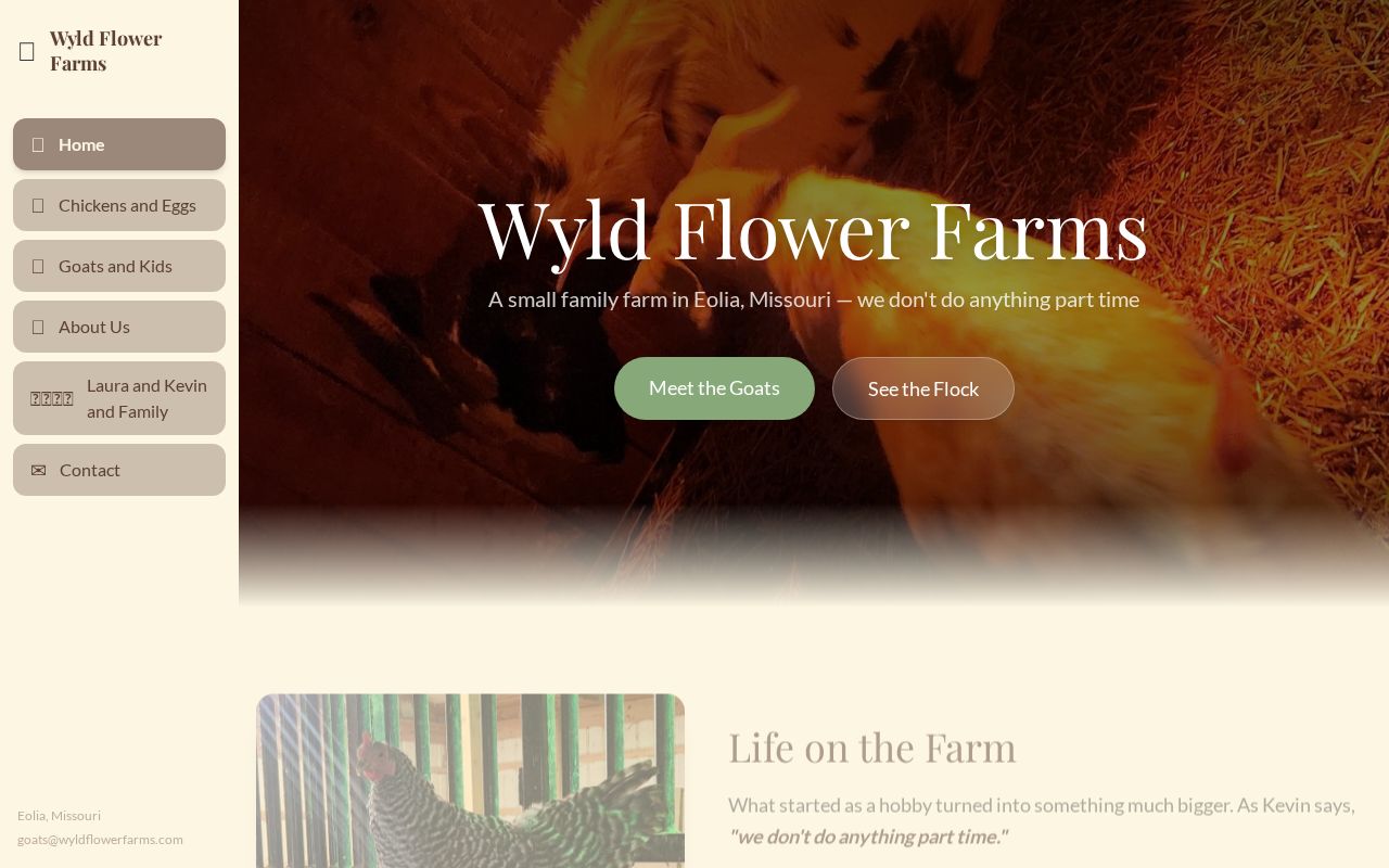 Wyld Flower Farms homepage